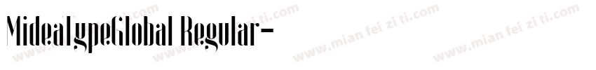 MideaTypeGlobal Regular字体转换
